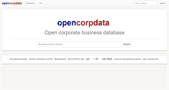 Desktop Screenshot of opencorpdata.com