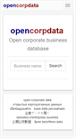 Mobile Screenshot of opencorpdata.com