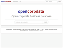 Tablet Screenshot of opencorpdata.com
